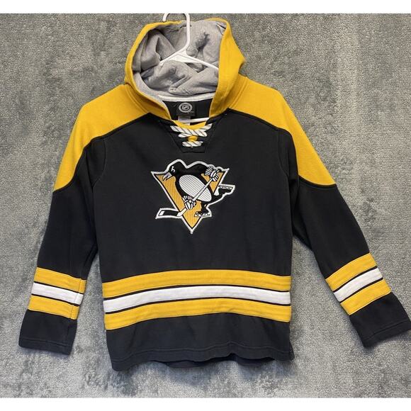 Pittsburgh Penguins Boys Hooded Sweatshirt Size XL 12 - Picture 1 of 7